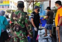 Penjual Sarabba Sungai Cerekang Reaktif Corona, Polisi Semprot Warungnya Disinfektan