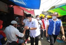 Bersama Giring Ganesha, Appi Blusukan di Pasar Pannampu