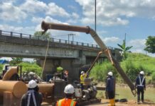 Atasi Krisis Air di Bendung Lekopancing, PDAM Turunkan 3 Pompa Suplesy di Sungai Moncongloe