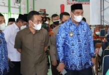 Ketua DPRD Maros Bersama Bupati Meluncurkan Program Vaksinasi Untuk Pelajar