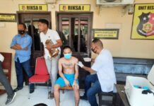 Polsek Manggala Vaksin Semua Tahanannya