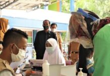 Zona Covid-19 Makassar Turun ke Level 2, Ketua DPRD dan Walikota Tinjau Simulasi PTM