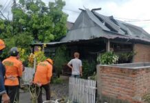 BPBD Pinrang Salurkan Bantuan Logistik Untuk Warga Korban Angin Kencang