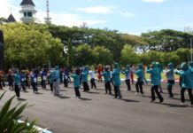 PKK Pinrang Gelar Germas di Masa Pandemi Covid-19