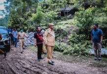 Bupati Maros Bersama Ketua DPRD Tinjau Pembangunan Kantor Camat dan Jembatan