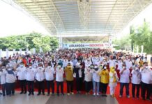 Ribuan Warga Deklarasi Relawan Airlangga, Taufan Pawe: Kami Percaya Warga Takalar Pejuang Sejati