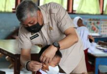Mulai Pembelajaran Tatap Muka, Bupati Pinrang Minta Semua Siswa Pakai Masker