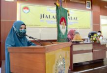 Ketua PKK Sulsel Naoemi Octarina Bersilaturahmi Bersama Dharma Wanita Persatuan Sulsel
