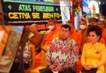 Hadiri Peresmian Cetiya She Mien Fo Umat Buddha, Abdul Hayat Gani Berpantun Cinta