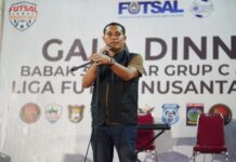 Jamu Tim Liga Futsal Nusantara, Ketua KONI Makassar: Boleh Menang dan Kalah, Tapi Sejatinya Kita Adalah Saudara