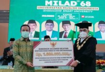 68 Tahun UMI, Gubernur Andi Sudirman Beri Bantuan Hibah Rp1 Milliar