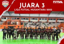 Tim Futsal Makassar Berhasil Raih Juara Tiga di Linus 2022, Dapat Uang Pembinaan Rp50 Juta