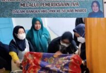 Selamatkan Kaum Perempuan dari Kanker Mulut Rahim dan Kanker Payudara, TP PKK Maros Lakukan Deteksi Dini
