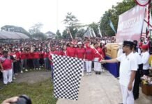 Lepas Jalan Sehat Gerakan Sulsel Anti Mager di Torut, Gubernur Andi Sudirman: Ayo Getarkan Toraja Utara, Kita Bergerak Bersama