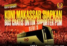 KONI Makassar Kembali Siapkan Bus Gratis Buat Suporter Yang Mau Nonton PSM vs Arema FC di Parepare