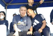 Terciduk Kamera, Gubernur Andi Sudirman dan Waketum NasDem Ahmad Ali Terlihat Sangat Akrab