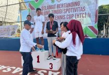 Atlet Tenis Makassar Raih Juara Turnamen Tenis Antarmahasiswa, Yusnadi: Ini Motivasi Jadi Juara di Porprov