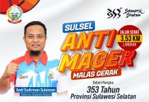 Sambut Hari Jadi Sulsel ke 353, Andi Sudirman Ajak Warga Jalan Sehat Anti Mager 3,53 KM