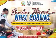 Besok Panitia HUT Sulsel 353 Gelar Lomba Masak Nasi Goreng Antara Gubernur Andi Sudirman, Andi Ina Kartika dan Forkopimda Sulsel