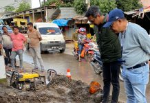 Pipa PDAM Bocor di Jalan Manggala, Penyebabnya Penggali Sumur Bor Ceroboh