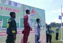 Pelari Makassar La Ode Buka Medali Emas Pertama Cabor Atletik