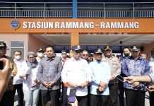 Menhub RI – Gubernur Sulsel dan Bupati Maros Naik Kereta Api Nikmati Keindahan Wisata Alam Rammang-Rammang