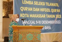 Indira Yusuf Ismail Buka Lomba STQ dan Hifdzil Al Qur’an Kota Makassar