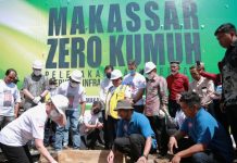 Jadikan Makassar Zero Kumuh, Wali Kota Danny Ground Breaking Pelatakan Batu Pertama Program RISE di Untia
