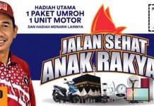 Gelar Jalan Sehat Anak Rakyat Bertabur Hadiah, Dimulai di Kecamatan Manggala Makassar