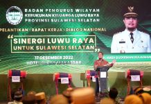 Gubernur Andi Sudirman Tegaskan Komitmen Bangun Luwu Raya di Pelantikan KKLR