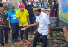 Bareng Aktivis 98, Ketua DPRD Makassar Rudianto Lallo Hadiri Peletakan Batu Pertama TK AH-Zahra Kera-Kera