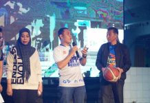 Ketua KONI Makassar Ramaikan Pembukaan Turnamen Basket KBA SMPN 5