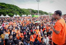 Gubernur Andalan Berbaur 12 Ribu Peserta Anti Mager di Bulukumba