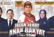 20 Ribu Kupon Jalan Sehat Habis, Ketua YARI Sukarno Lallo Sebut Masyarakat Panakkukang Antusias Ikuti Jalan Sehat