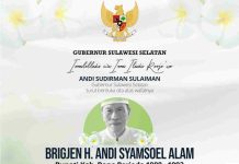 Gubernur Andalan Berduka Atas Meninggalnya Mantan Bupati Bone Brigjen Inf (Purn) Andi Sjamsoel Alam