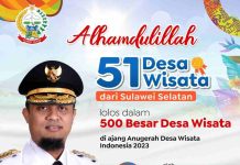 51 Desa Wisata Sulsel Masuk 500 Besar Anugerah Desa Wisata Indonesia Kemenparekraf
