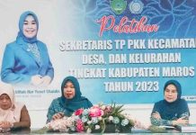Pengurus TP PKK Tingkat Kabupaten Maros Dibekali Pelatihan Kesekretariatan
