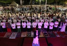 Ribuan Warga Padati Anjungan Pantai Losari Ikuti Program GMSSB Pemkot Makassar