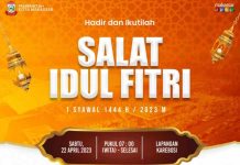 Wali Kota Makassar Danny Pomanto Salat Ied di Lapangan Karebosi