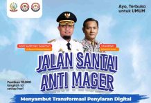 Gubernur Sulsel Ramaikan Jalan Sehat Anti Mager, Hadir Ketua KPI Pusat