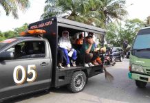 Pantau Gerakan Bersih Taman Kota Makassar, Fatmawati Rusdi Naik Mobil Patroli