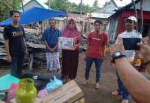 Peduli Korban Kebakaran di Bantaeng, BPBD Sulsel Gerak Cepat Salurkan Buffer Stok
