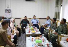 Danlanud HND Sambangi Kantor DPRD Maros, Patarai Amir Dkk Sambut Penuh Kehangatan