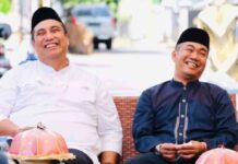 Kolaborasi Ketua DPRD Maros Patarai Amir bersama Bupati Chaidir Syam Peletakan Batu Perluasan Masjid Al Ikhlas