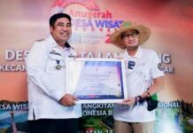 Terima Penghargaan dari Menparekraf Sandiaga Uno, Bupati Maros Senyum-senyum