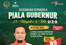 Kejuaraan Sepak Bola Piala Gubernur Sulsel U20: 24 Tim Daerah Bersaing Perebutkan Rp85 Juta