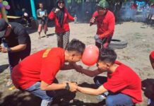 Camat Tallo Seru-seruan Family Gathering di Pantai Tanjung Bayang