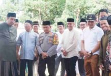 Ketua DPRD Maros Peletakan Batu Pertama Pembangunan Kembali Masjid Jannatul Firdaus, Ini Pesannya