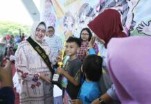 Hari Anak Nasional, Bunda PAUD Kota Makassar Gelar Lomba Mewarnai