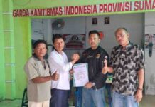 Terima SK, Garda Kamtibmas Indonesia Kabupaten Humbang Hasundutan Siap Kawal TPS